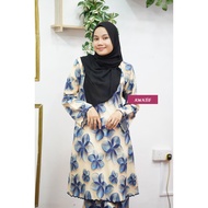 BAJU KURUNG BERCORAK SULAM 8D ELEGANT BAJU PEREMPUAN MODERN STYLE KURUNG RIAU BAJU KURUNG PRINTED WA