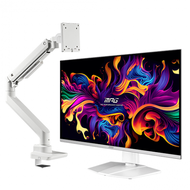 【銀欣 SST-ARM14 白色螢幕支架】+【32型】MSI MPG 321URXW QD-OLED 白色 電競螢幕 (DP/HDMI/Type-C(90w)/QD-OLED/4K/0.03ms/24