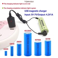 TIOMNV56II 1Pcs Battery Charging Cable, Universal Magnetic Lithium Battery Charger,  3.7V 4.2V USB U