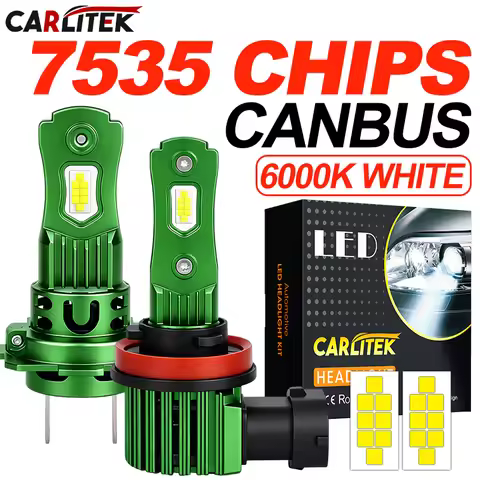 1:1 H7 H1 H4 LED CANBUS High Power Light H8 H11 7535 CSP Chip Plug&Play Wireless Mini Car Headlight 
