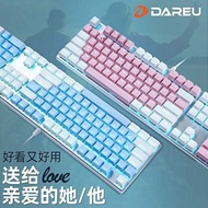 Free Shipping Keyboard 达尔优牧马人机械键盘EK815黑青红茶轴108键有线游戏男女生网吧 Papan Kekunci