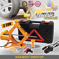 3 Ton Electric Car Jack Kit with Storage Box Emergency Jek Tayar Kereta Tyre Repair Set Hydraulic Lifting Scissor Jack