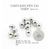 [1 bag] Steel earring ball pin I 2GIRLS ACCESSORIES I
