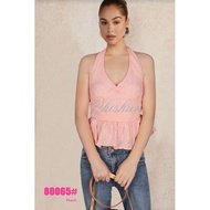 Bangkok Blouse Halter Style Casual Eyelet Blouse High Quality 80065