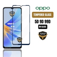 LAYAR Tempered Glass 9D Full Screen Oppo A18 A17 A17k A16 A16k A16e A16s A15 A15s A12 A12e A12s A11 