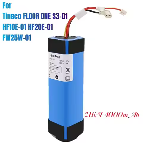100%Original 4000mAh For Tineco FLOOR ONE 1.0 FW25M-01 FW25W-01 FW09010ECN HF10E-01 HF20E-01 S3-01 V