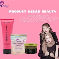 1 Paket Kedas beauty isi sabun gold jelly dan body serum kemasan baru