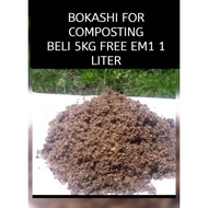 BOKASHI FOR COMPOSTING 1kg (BELI 5KG FREE EM1)