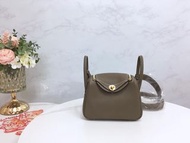 Hermes Mini Lindy Etoupe 大象灰 金扣
