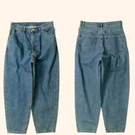 日本優惠預訂 BEAMS PLUS WIDE TAPERED DENIM PANTS  日系復古丹寧布水洗牛仔褲