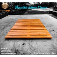 PREMIUM Cheap minimalist wooden bed frame, divan, mattress base, pallet - 90 x 200 cm, Shipping