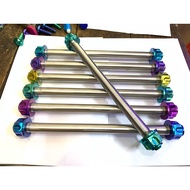 Combo of stainless steel wheel hub and titanium canopy 10mm 12mm for honda yamaha winner x sonic sat