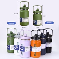 Water Bottle Keep Temperature Cool Size 2800/4000ML Heat Glass Large 304 Stainless Steel With Handle