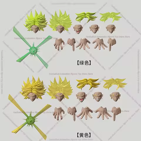 In Stock MP Broly Head Sculpture Accessories Pack (suitable for KONG Beast Gods) SHF Dragon Ball Mov