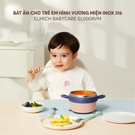 (MEGA SALE 9.9)Bát ăn cho trẻ em hình vương miện inox 316 Elmich Babycare EL-0008VM