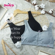 [Buy 3 pcs and get the 4th pcs for free] Miko Bra S558 - 85%Cotton 5%EA  10%PES /Sports Bra/ U-Back/