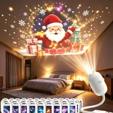 HD 4K Galaxy Star Projector Night Light 360° Rotatable USB Powered Starry Sky Projection Lamp Eye Ca