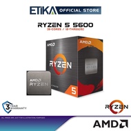 AMD Ryzen 5 5600 | 6-Cores AM4 Socket CPU Gaming Processor | AMD Wraith Stealth Cooler Included
