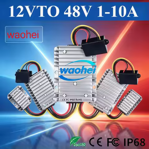 12V to 48V 3A 5A 6A 10A Step Up DC Power Converter Charger Voltage 12 Volt to 48 Volt Regulator Boos