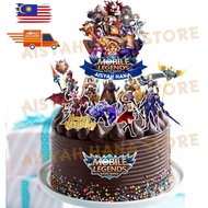 AHS MOBILE LEGEND Cake & Cupcake Topper Decoration Birthday Party  ll Loose ll 1Set Complate Can Add