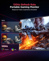 UPERFECT หน้าจอเกมแบบพกพา2K 120Hz 16 "2560X1600 QHD HDR FreeSync USB Type-C HDMI หน้าจอที่สองภายนอกส