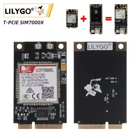 LILYGO® TTGO T-PCIE SIM7000 2G NB-IoT ESP32 Development Board WIFI Bluetooth Wireles Module SIM7000G
