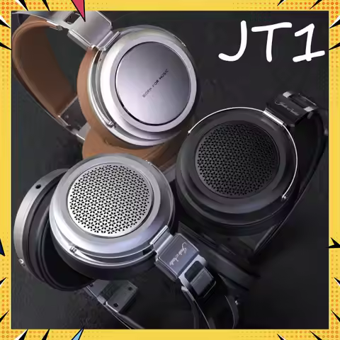 FIIO JT1 Monitor Headphones Wired HIFI Headphone 50mm Dynamic Driver Gaming Headphone High Quality L