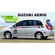 stiker list stripe mobil suzuki aerio