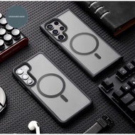 Matte Black Case Magsafe Samsung Galaxy S24 Ultra S24 Plus hybrid magnetic case
