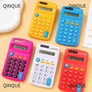 QINJUE Mini Pocket Calculator, Large LED Display 8-Digit Scientific Calculator, Portable Candy Color