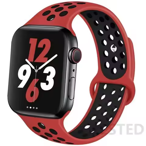 For apple Watch Straps 44mm 40mm 49mm 45mm 41mm 42mm 46mm for nike Silicone bracelet correa iWatch S