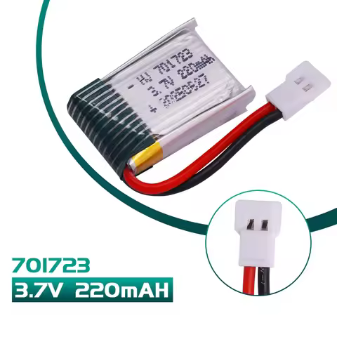 701723 220mAh 20C 3.7V Rechargeable Lipo Battery For H20 Syma S8 M67 U839 X900 X901 RC Quadcopter Sp
