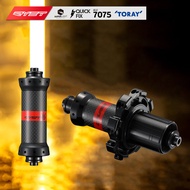 RYET Carbon Fiber Bike Racing Hub 6 Pawls 72 Clicks Extra Light Straight Pull 20H 24H Road Racing Hu