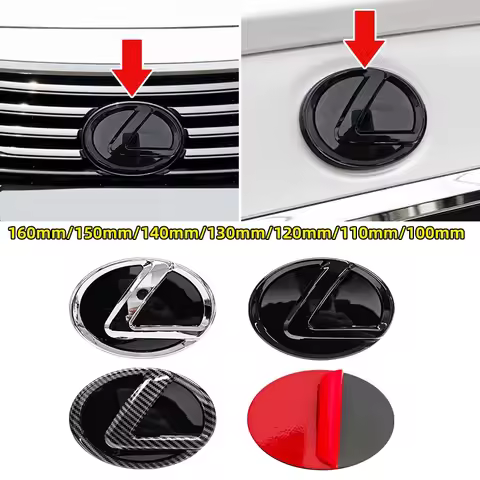 1pcs 3D ABS Front Bumper Grille Emblem Trunk Logo Badge For Lexus IS250 IS200 CT200h GS300 LS430 RX4