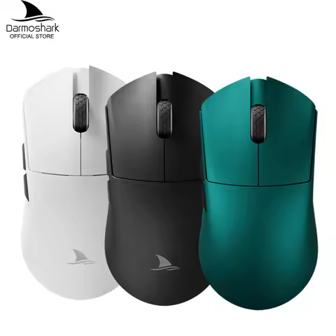 Darmoshark M3 V2 Gaming Mouse Double 8K Wireless Tri Mode 26KDPI PAW3395 Sensor Big Hand Game Macro 