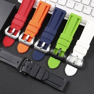 Panerai Watch Strap Rubber Strap 24mm 26mm Plain Universal