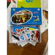 Math set for children 3-4 years old, 4-5 years old, 5-6 years old according to Circular 02