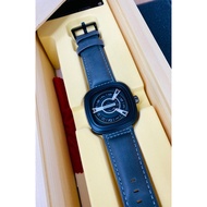 Seven_Friday Leather Strap Metal Dial Fashion Analoge Watch For Men