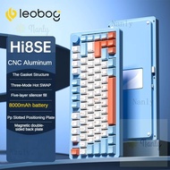 Nanly Leobog Hi8 Hi8SE Three Mode Bluetooth 2.4g Wireless RGB Mechanical Keyboard  Hot Swap CNC Alum
