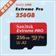 新200M 公司貨附發票 SanDisk Extreme Pro MicroSDXC 256GB 256G TF 記憶卡