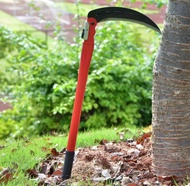 Sabit Lipat Baja Sabit Lipat Pemotong Rumput Pisau Sabit Lipat Panjang Alat-Merah