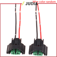 JUDIA 2pcs H11 FEMALE CONNECTOR ADAPTER สายไฟ Harness SOCKET Car CABLE plug ADAPTER