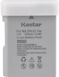 Kastar High Capacity Battery for Nikon EN-EL14a ENEL14 Battery MH-24 Charger Nikon Coolpix P7000 Coo