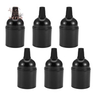 6-Pack Bakelite Lamp Holder E26/ E27 Light Socket Vintage Bulb Socket ES Screw Lampholder for Ceilin