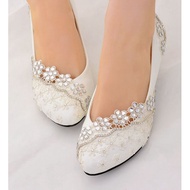 KASUT KAWIN KASUT NIKAH PUTIH LACE