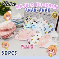 Masker Duckbill Anak 50pcs / Masker Duckbill Anak 3ply / Masker