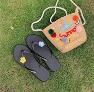Ck99 Collection SANDAL FLIP FLOP MOTIF BUNGA WARNA WARNI WANITA