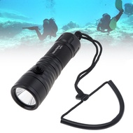 SecurityIng DF03 SST70 LED 3000 Lumen Side Key Switch Underwater 150M Diving Flashlight with 9 Degrees Narrow Beam IP68 Waterproof Scuba Dive Torch