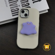 Cute Purple Little Monster Stand Casing For Vivo V40 Pro V25 Pro Y7s iQOO Z9 Turbo Z7 Z7X Z9X Neo 3 