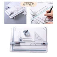 [LOVIVER] A3 Drawing Board Portable Technical Sketch Drafting Table Measuring System